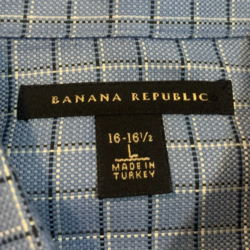 Banana Republic Button Down Shirt 16-16 1/2 Large